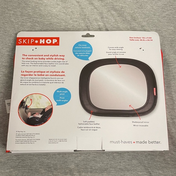 New (opened) but unused skip hop backseat mirror - Picture 2 of 6